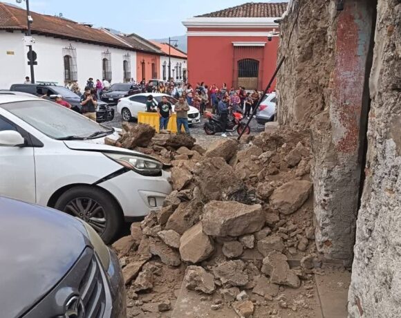 Foto del sismo del 8 de julio del 2025 sur de Guatemala